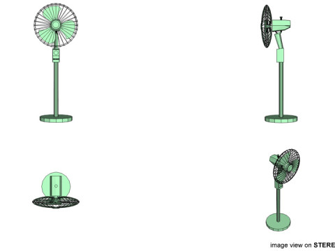 Fan - Standing 3D Model