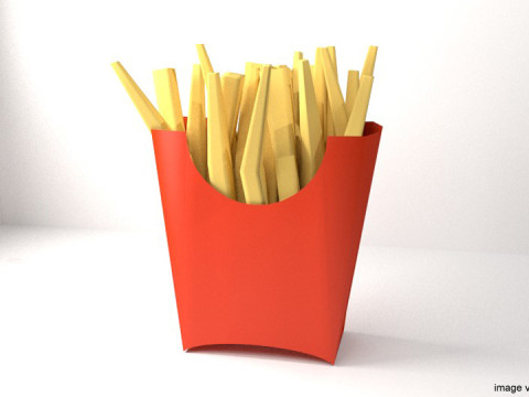 Fast food - French Fries 3Dモデル