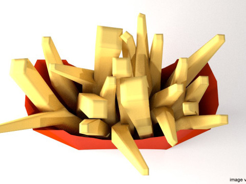 Fast food - French Fries Model 3D