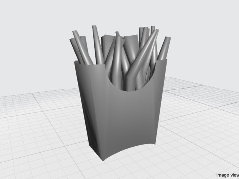 Fast food - French Fries Model 3D