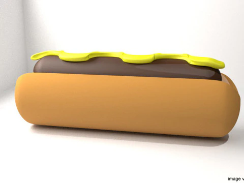 Fast food - Hotdog 3D Model