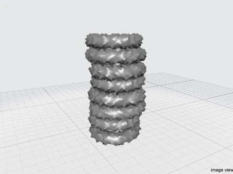 Fast food - Onion Rings 3D Model