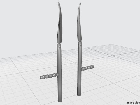 Double Sticks - Blades 3D Model
