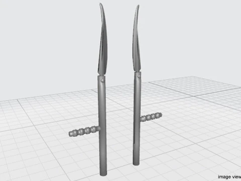 Double Sticks - Blades 3D Model