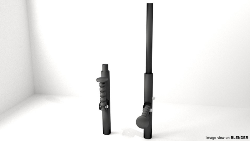 Double Sticks - Compact 3Dモデル .c4d .max .obj .3ds .fbx .stl .blend 