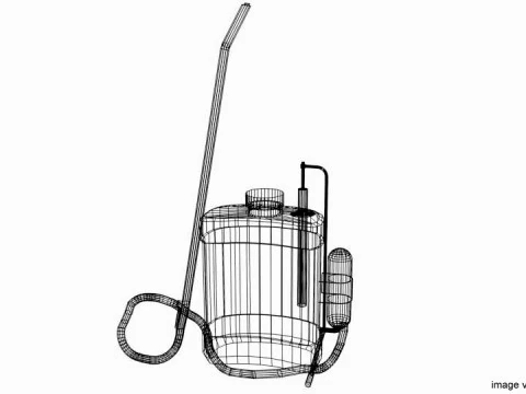 Pulverizador de Compress&atilde;o - Tipo 2 Modelo 3D