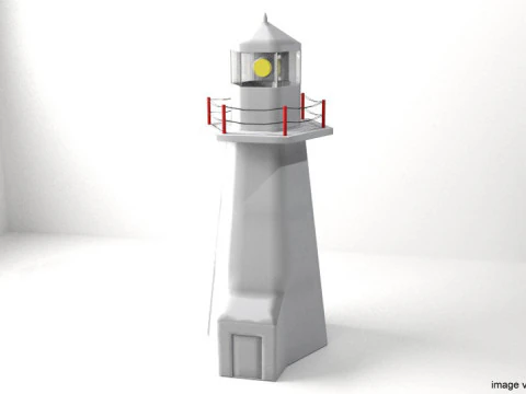Leuchtturm - Typ 1 3D Modell