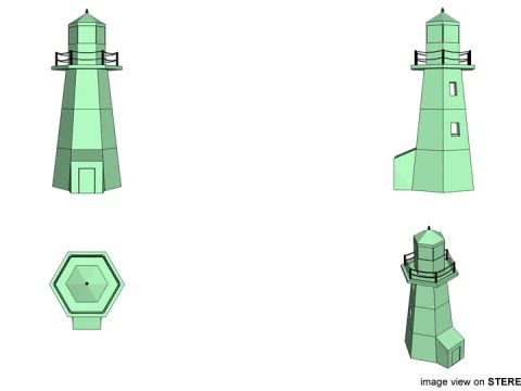 Lighthouse - Type 1 3D Model