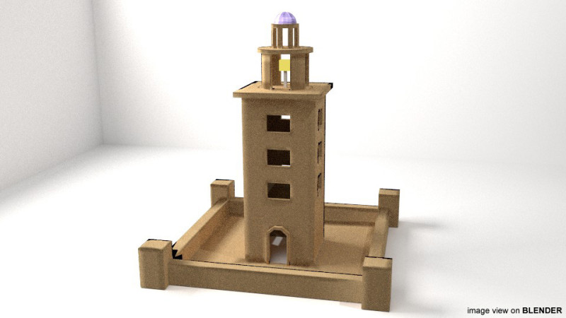 Lighthouse - Type 3 3Dモデル .c4d .max .obj .3ds .fbx .stl .blend 