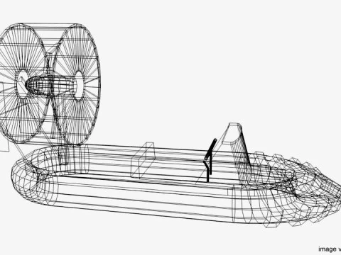 气垫船 - 1 型 3D 模型