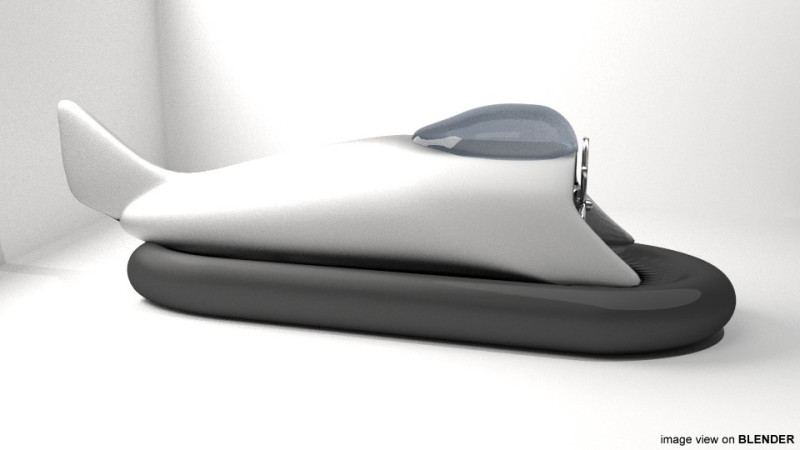 Hovercraft - Type 4 3Dモデル .c4d .max .obj .3ds .fbx .stl .blend 