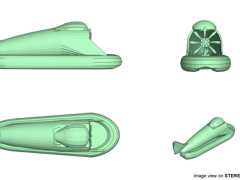 Hovercraft - Type 4 3Dモデル