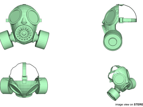 Gasmask Type 1 3Dモデル