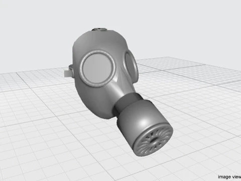 Gasmask Type 2 3D Model