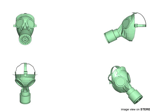 Gasmask Type 2 3D Model