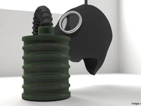 Gaz Maskesi Tip 3 3D Model