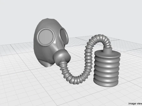 Gaz Maskesi Tip 3 3D Model