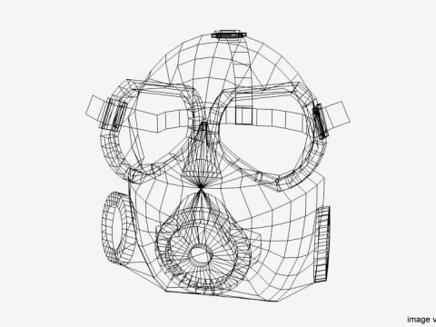 Gasmask Type 4 3D मॉडल
