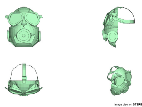 Gasmask Type 4 3D मॉडल