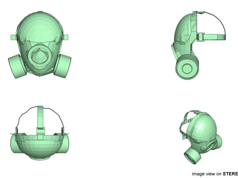 Gasmask Type 5 3Dモデル