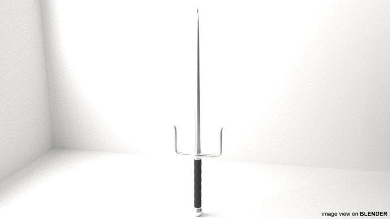 Short-handled Trident - Type 1 3D मॉडल .c4d .max .obj .3ds .fbx .stl .blend 