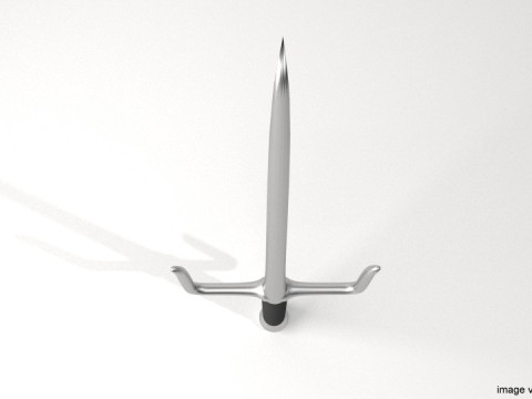 Short-handled Trident - Type 1 3D मॉडल