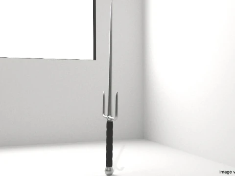 Short-handled Trident - Type 1 3D Model