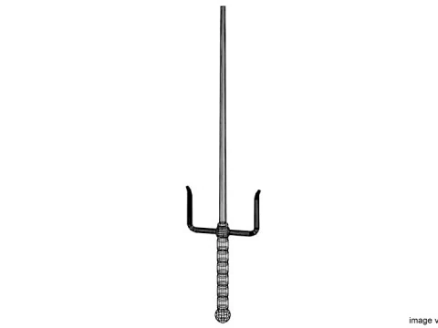 Short-handled Trident - Type 1 3D Model