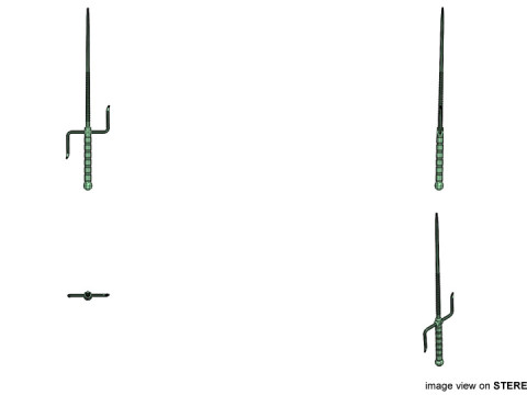 Short-handled Trident - Type 2 3D Model