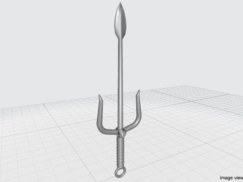 Short-handled Trident - Type 3 Modelo 3D