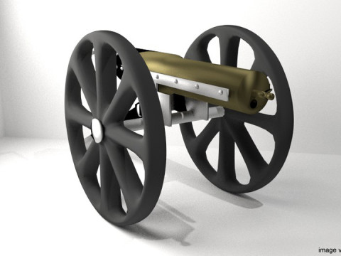Gatlinggun Type 1 3Dモデル