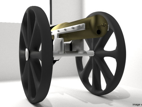 Gatlinggun Type 1 3Dモデル