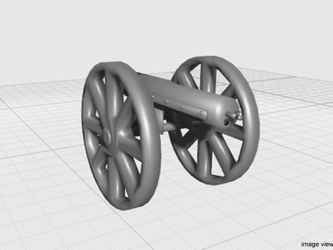 Gatlinggun Type 1 3Dモデル