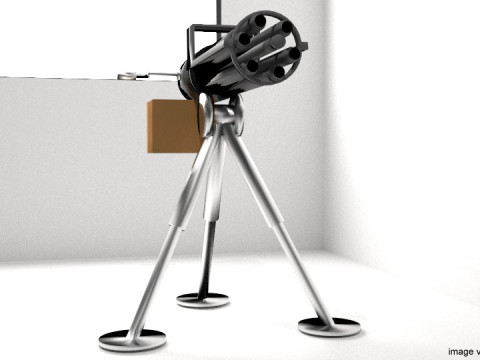 Gatlinggun Type 2 3D Model