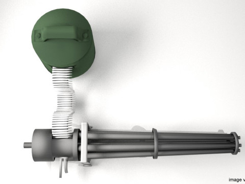 Gatlinggun Type 3 Modelo 3D