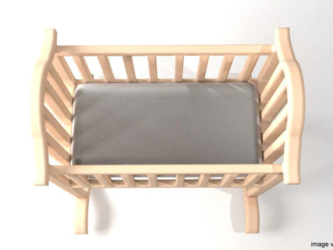 Rocking Bed - Cradle 3D Model