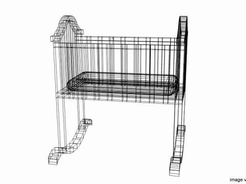 Rocking Bed - Cradle 3D Model