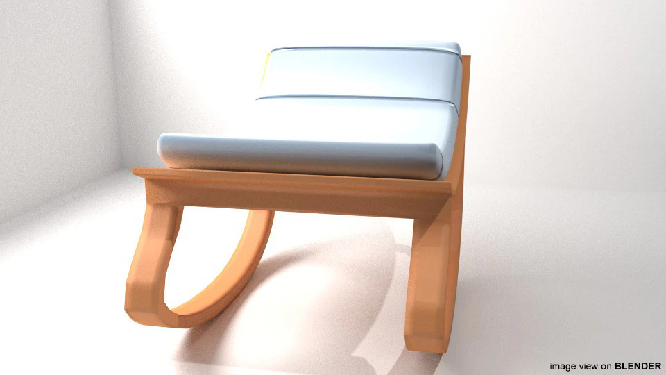 Rocking Chair - Infant 3D Model .c4d .max .obj .3ds .fbx .stl .blend 