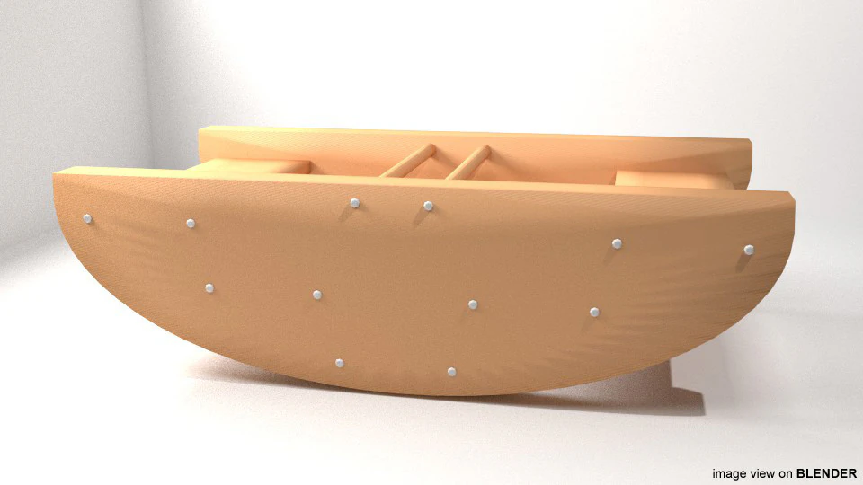 Rocking Boat 3D Model .c4d .max .obj .3ds .fbx .stl .blend 