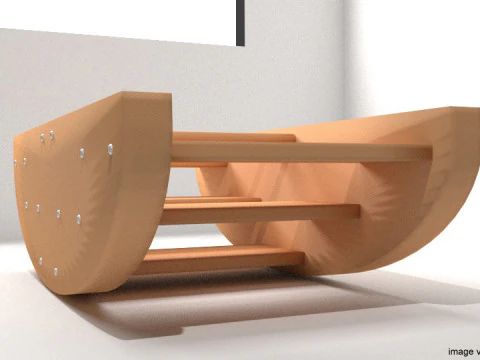 Rocking Boat 3D Model