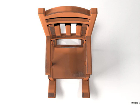 ロッキングチェア 3Dモデル