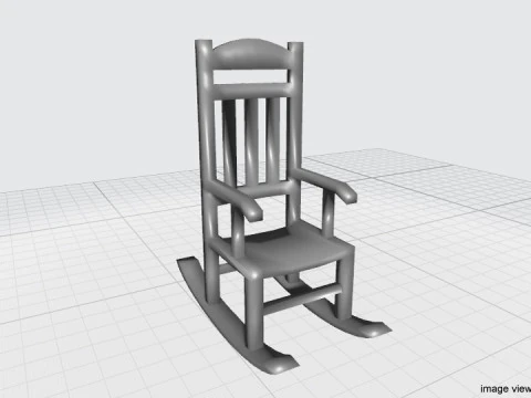 ロッキングチェア 3Dモデル