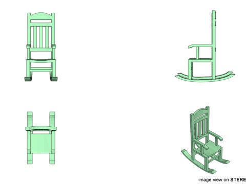 Rocking Chair 3Dモデル