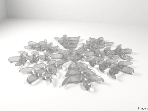 雪花 - 1 型 3D 模型