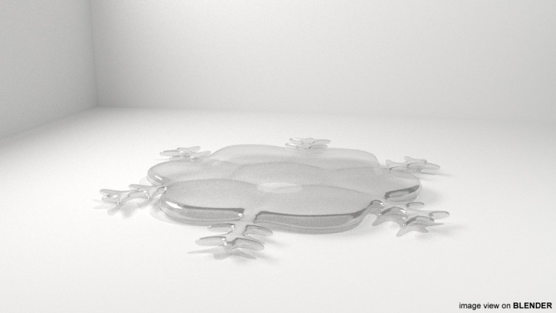 Snowflake - Type 3 3D Model .c4d .max .obj .3ds .fbx .stl .blend 