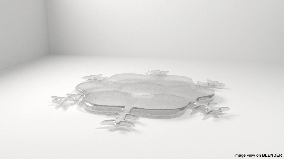 Sneeuwvlok - Type 3 3D Model .c4d .max .obj .3ds .fbx .stl .blend 