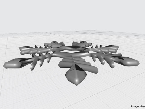 Snowflake - Type 5 3Dモデル