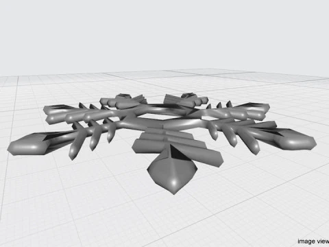 スノーフレーク - タイプ 5 3Dモデル