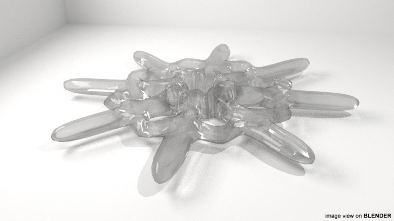 Snowflake - Type 6 Modelo 3D .c4d .max .obj .3ds .fbx .stl .blend 