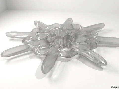 雪花 - 6 型 3D 模型